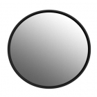 Зеркало с LED-подсветкой iStone Round WD2906-2F1 рама черный матовый камень 85х85