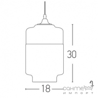 Підвісний світильник Zambelis Lights Pendant Light 1517 матовий чорний/шампанське