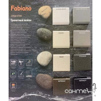 Гранитная кухонная мойка Fabiano Quadro 61x46 цвета в ассортименте