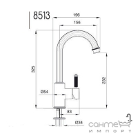 Смеситель для раковины Bugnatese Athena ХХХ8513 цвета в ассортименте