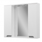 Зеркало для ванной с подсветкой и двумя шкафчиками 90 см Van Mebles Верона Серая