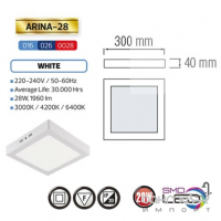 Потолочный светильник накладной Horoz Arina-28 016-026-0028-030 LED 28W 4200K 1960lm