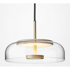 Підвісний LED-світильник Shoploft Jellyfish Gold/Clear D23 золото/прозоре скло