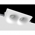 Точечный светильник гипсовый Promin Double Soft MR16, G5.3, GU10, 220V