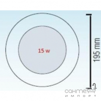 Стельовий світильник врізний Horoz Slim-15 LED 15W 900lm (в асортименті)