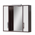 Зеркало для ванной 80 см, с двумя шкафчиками по бокам Van Mebles Лора Венге