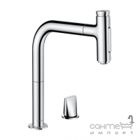 Змішувач для кухні Hansgrohe Metris Select M71 73819000 хром з грузиком