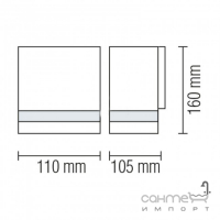 Светильник настенный уличный Horoz Electric Gardenya-3 075-010-0003-010 GU10 35W