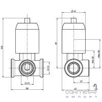 Скрытая часть смесителя для душа FIMA F2535NS матовый черный