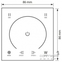 Сенсорний контролер для світлодіодної стрічки Horoz Electric Touch-RGB 100-004-0288-010 144-288W 12V-24V IP20 4A