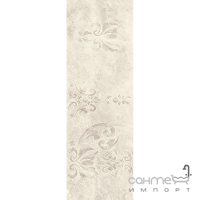 Керамічний граніт Paradyz Silence Silver Sciana Carpet Dekor Rekt. Polysk 25X75 G1