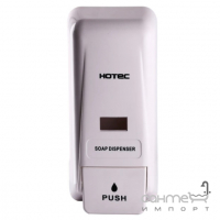 Дозатор жидкого мыла (1000 мл) Hotec 13.506 ABS White (белый пластик)