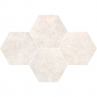 Керамогранит гексагон StarGres Grey Wind Light Mosaic Hexagon Rect 283x408
