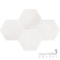 Керамогранит гексагон StarGres Durban White Mosaic Hexagon Rect 283x408