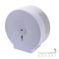 Настінний диспенсер для туалетного паперу Hotec HS-201-1(618) - ABS (пластик білий)