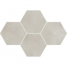 Керамогранит гексагон StarGres Town Soft Grey Mosaic Hexagon Rect 283x408