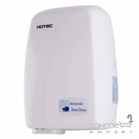 Электросушилка для рук сенсорная (220В, 1800Вт) Hotec 11.301 ABS White (белый пластик)