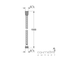 Гигиенический душ скрытого монтажа Grohe BauLoop 29042001+28105000+27512001+28628000 хром