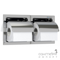 Встраиваемый держатель для рулонной туалетной бумаги, двойной Genwec (нержавеющая сталь) GW03 11 04 02