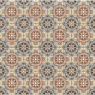 Напольная плитка, декор под мозаику 44X44 Realonda CARTAGO PERSA DECOR (коричневая)