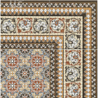 Напольная плитка, декор под мозаику 44X44 Realonda CARTAGO PERSA ESQUINA (коричневая)