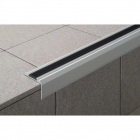 Захисний профіль для сходів з гумовою вставкою Profilpas Protect 75508 анодований алюміній, срібло