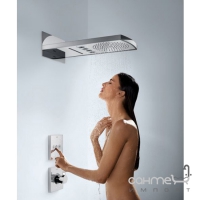 Внешняя часть термостата для душа Hansgrohe Shower Select 15760670 матовый черный