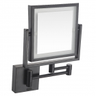 Настенное косметическое зеркало с LED-подсветкой и датчиком движения Volle De la Noche 2500.280604 матовое черное