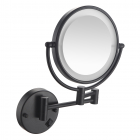 Настенное косметическое зеркало с LED-подсветкой и выключателем Volle De la Noche 2500.280904 матовое черное