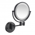 Настенное косметическое зеркало с LED-подсветкой и сенсором Volle De la Noche 2500.281004 матовое черное