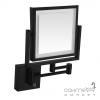 Настенное косметическое зеркало с LED-подсветкой и сенсором Volle De la Noche 2500.281104 матовое черное