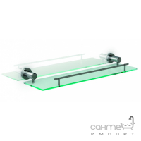 Полочка для ванной стеклянная Genwec Italica (хром, прозрачное стекло) GW05 10 06 02