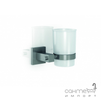 Склянка для зубних щіток Genwec Formentera (нержавіюча сталь матова, матове скло) GW05 14 04 01