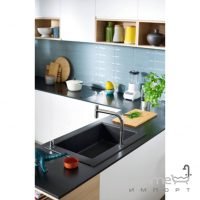Змішувач для кухні на 2 отвори, з витяжним виливом Hansgrohe Metris Select M71 73804000 хром