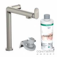 Смеситель для кухни + фильтр Hansgrohe Aqiuttura M91 76802800 нержавеющая сталь