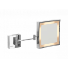 Збільшувальне дзеркало зі світлодіодним підсвічуванням Genwec Magnifying mirror LED (хром) GW05 54 06 02