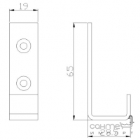 Крючок Genwec Basic Hanger (хром) GW05 33 05 01