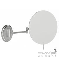 Косметическое зеркальце с увеличением Genwec Round Slim (хромированная латунь) GW05 38 06 02