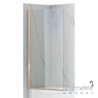 Шторка на ванну Rea Elegant Gold REA-W5601 золото/прозоре скло
