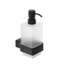 Дозатор жидкого мыла настенный Genwec Pompei (черный, матовое стекло) GW05 59 04 03