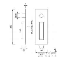 Змішувач-термостат для біде прихованого монтажу CEA FRE195 кольору в асортименті.