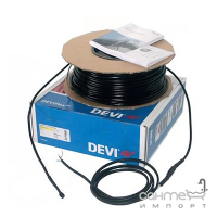 Двожильний нагрівальний кабель для систем сніготанення DEVIsafe 6м 125 Вт 140F1273