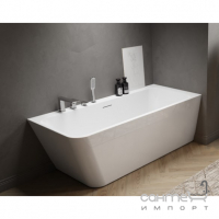 Асиметрична ванна акрилова Radaway Gloria 1600x730 правостороння, біла