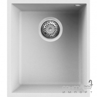 Кухонна мийка Elleci Q 100 Under Top White K96 білий гранітек