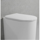 Сидіння для унітазу термопласт soft-close slim Flaminia Astra ASCW05 Milky White матове біле