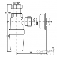 Сифон для раковины McAlpine HC2J