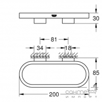 Тримач для рушників Grohe Selection 41035GL0 золото