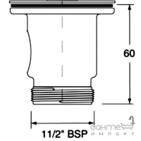 Слив для кухонной мойки McAlpine MBS70-CP