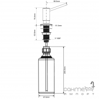 Дозатор для кухонной мойки McAlpine SOAP-JAD-CPB хром