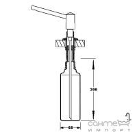Дозатор для кухонної мийки McAlpine SOAP-MT102-AB антична латунь
